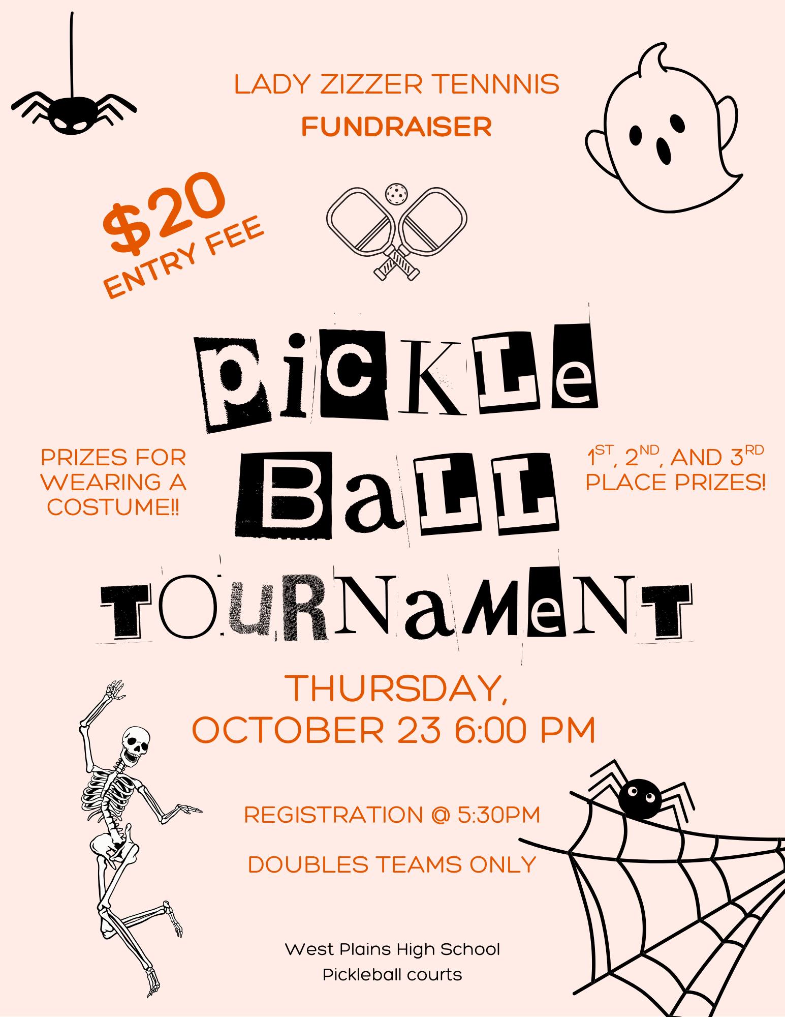 Fundraising Pickleball Tournament Scheduled in October for Lady Zizzers