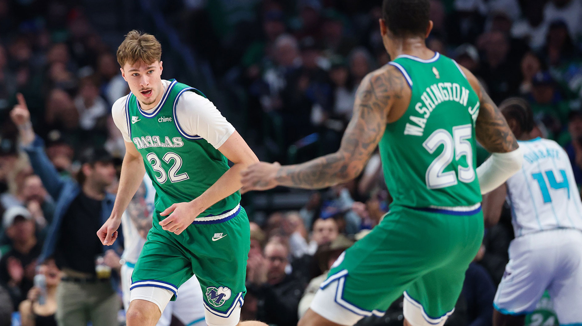 Mavericks’ Cooper Flagg claims Hornets’ Moussa Diabate as latest poster victim