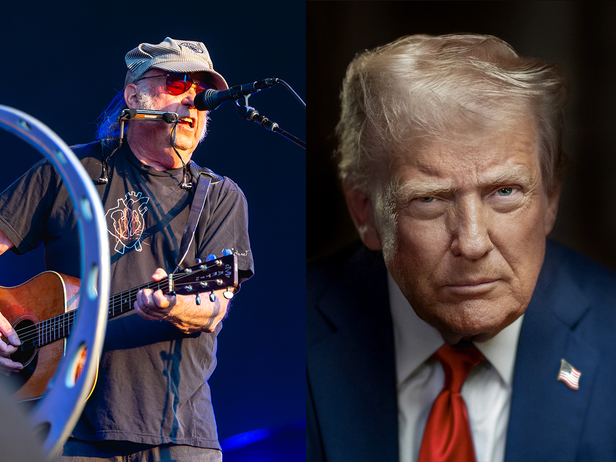 Neil Young pledges to stop buying Verizon and Apple products over Donald Trump support