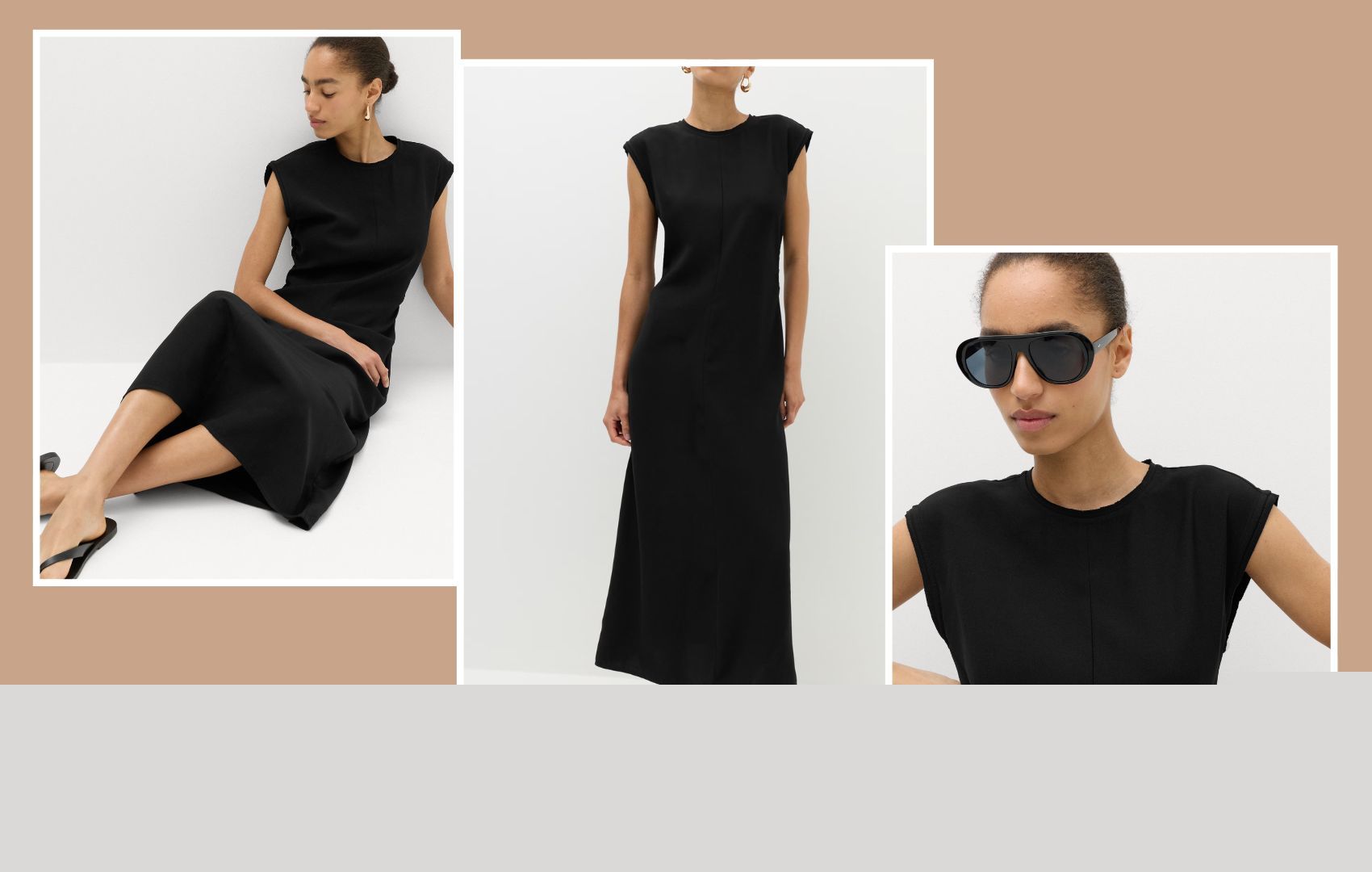 This bestselling M&S £42 black midi dress is a flattering hero buy that will take you from late summer into autumn effortlessly