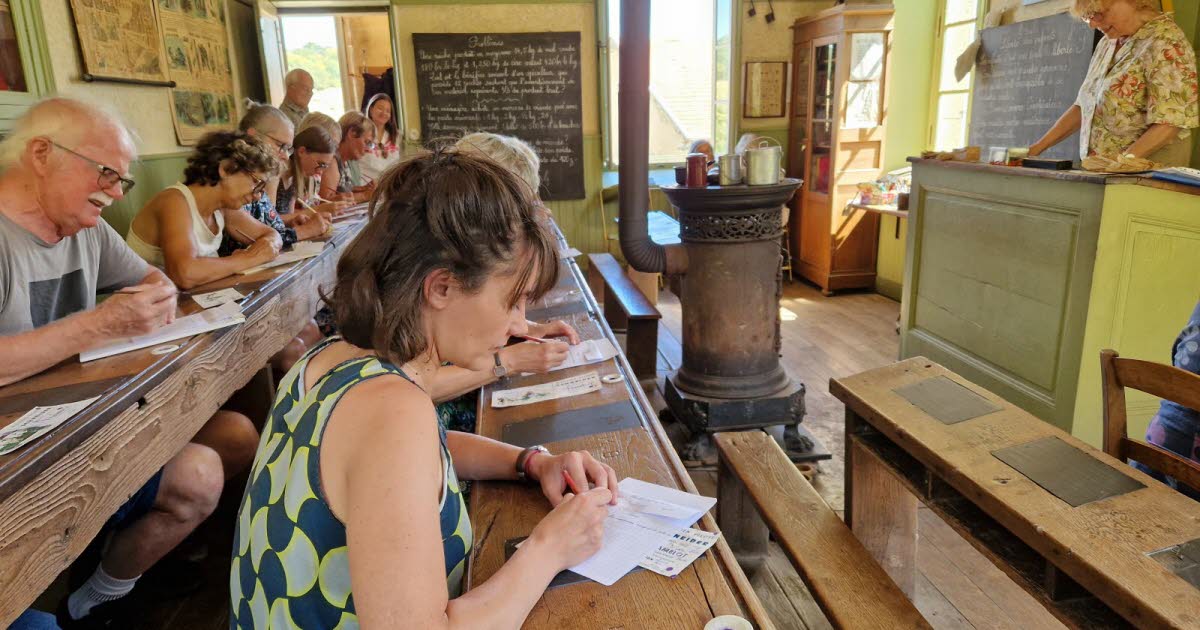 Champagny. Ils ont pris la plume et ont tenté de faire « zéro faute » à la dictée façon certificat d’études