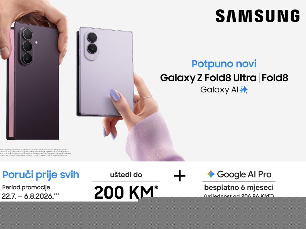 Naručite među prvima i uštedite: Galaxy Z Fold8 Ultra, Z Fold8 i Z Flip8