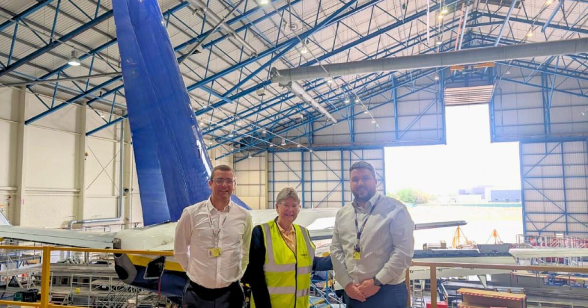 Jane Hutt MS visits independent aircraft maintenance organisation