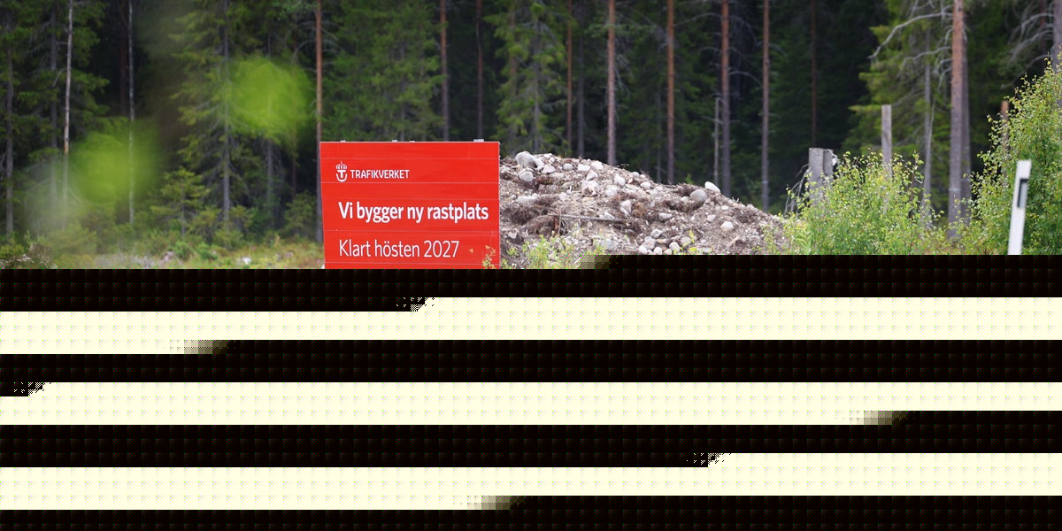 Bygge av rastplats pausas – på grund av fågel