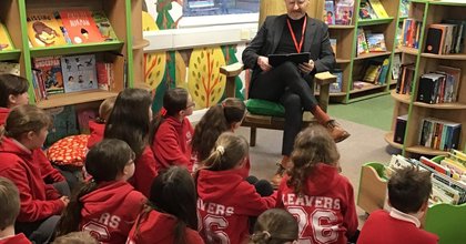 Mark Gatiss opens new library at his former County Durham school