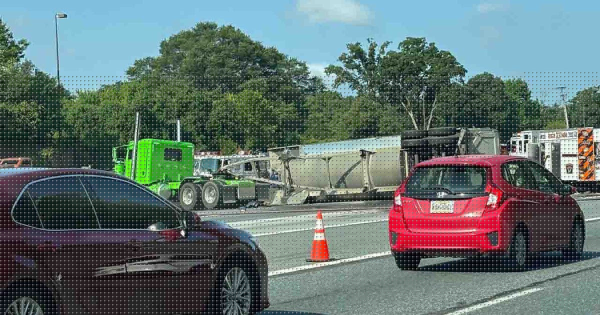 Fiery tractor-trailer crash on Route 50 causes major delays