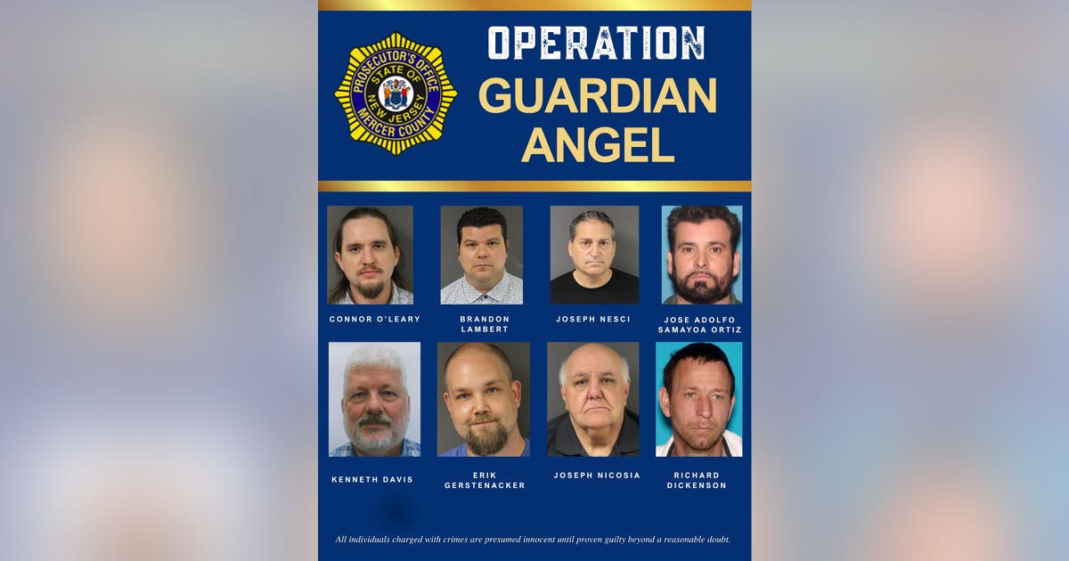 Operation Guardian Angel: 8 arrested in Mercer County child exploitation probe