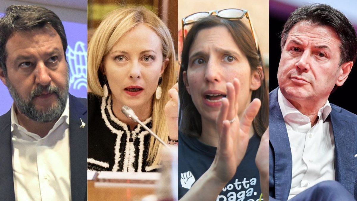 Meloni domina i sondaggi politici, Schlein e Conte costretti all’asse disperato