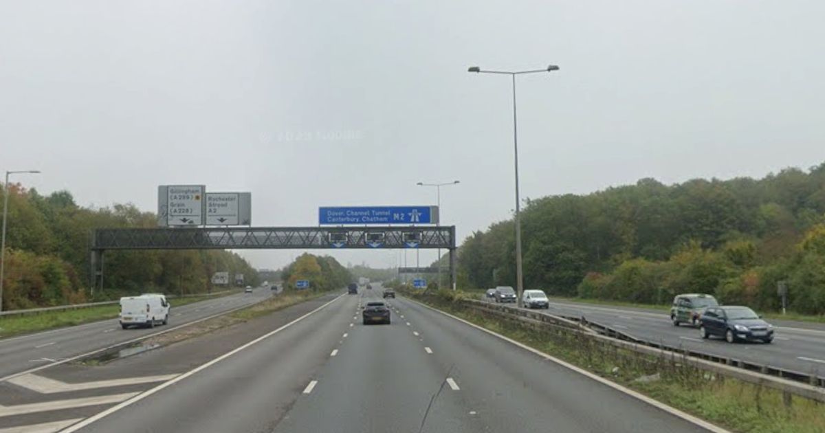 Driver injured in two-car crash on A2 near Strood