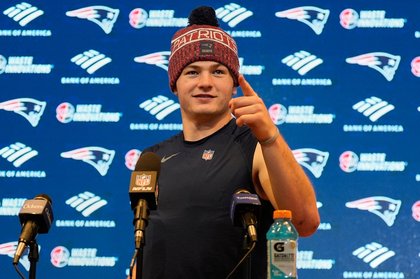 Mass. town to change its name in honor of Drake Maye for the Super Bowl