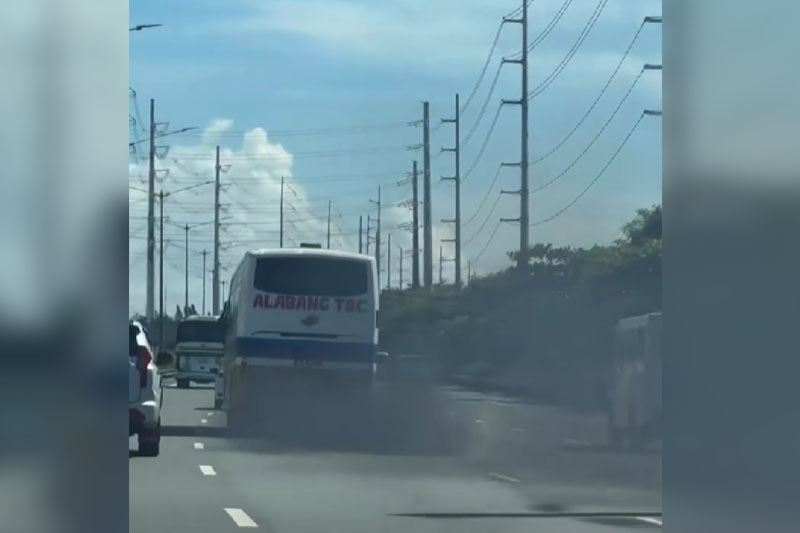 ‘Zero visibility’: Passenger bus emitting thick black smoke raises safety concerns