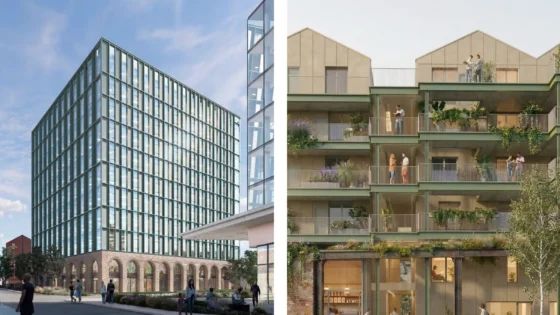 AHMM and FaulknerBrowns submit plans for Newcastle homes and offices