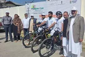 CyclingRace organised under Swachh Utsav at Harwan