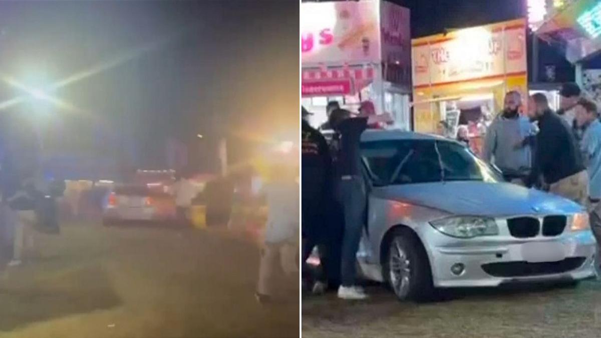 Woman arrested after car driven through carnival in Logan