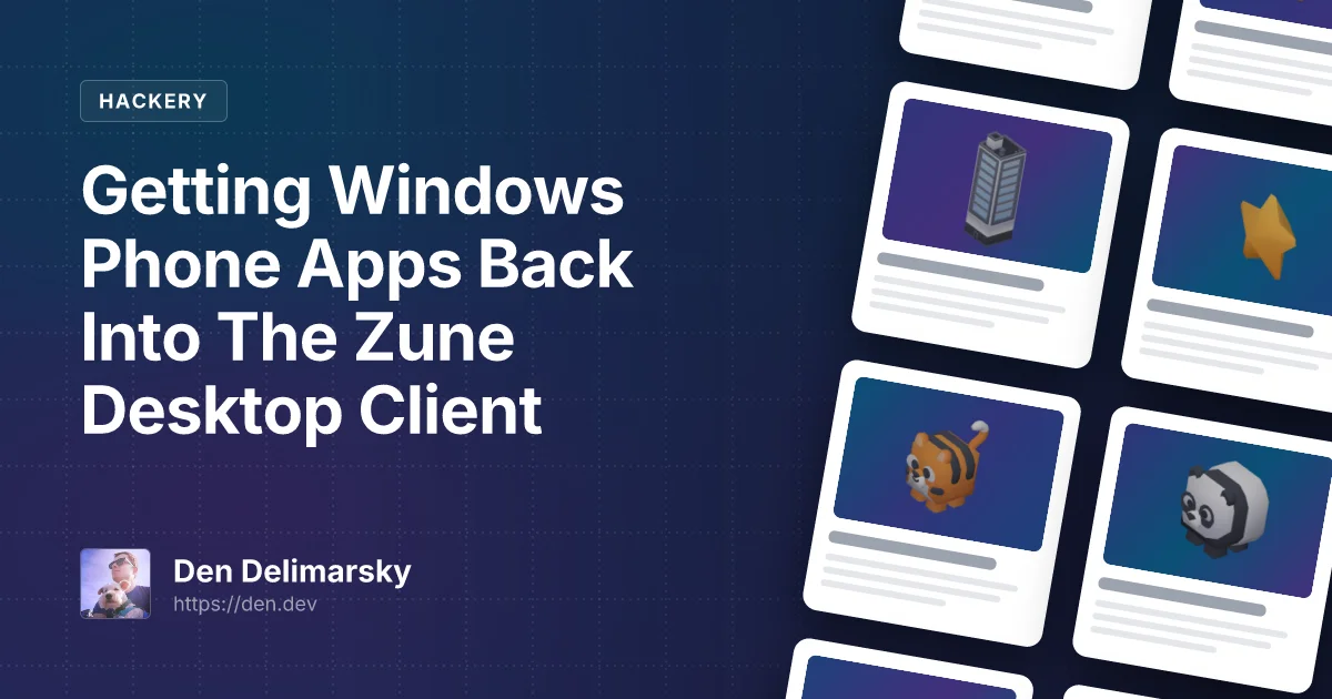 Getting Windows Phone Apps Back Into The Zune Desktop Client