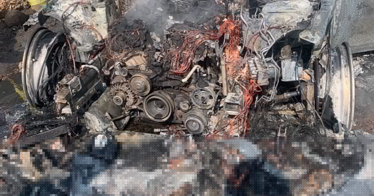 GNFS extinguishes vehicle engulfed in flames near Accra Metro University