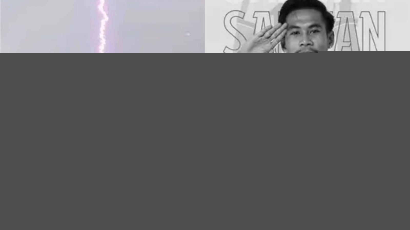 Professional football player dies aged 24 after being struck by lightning during match