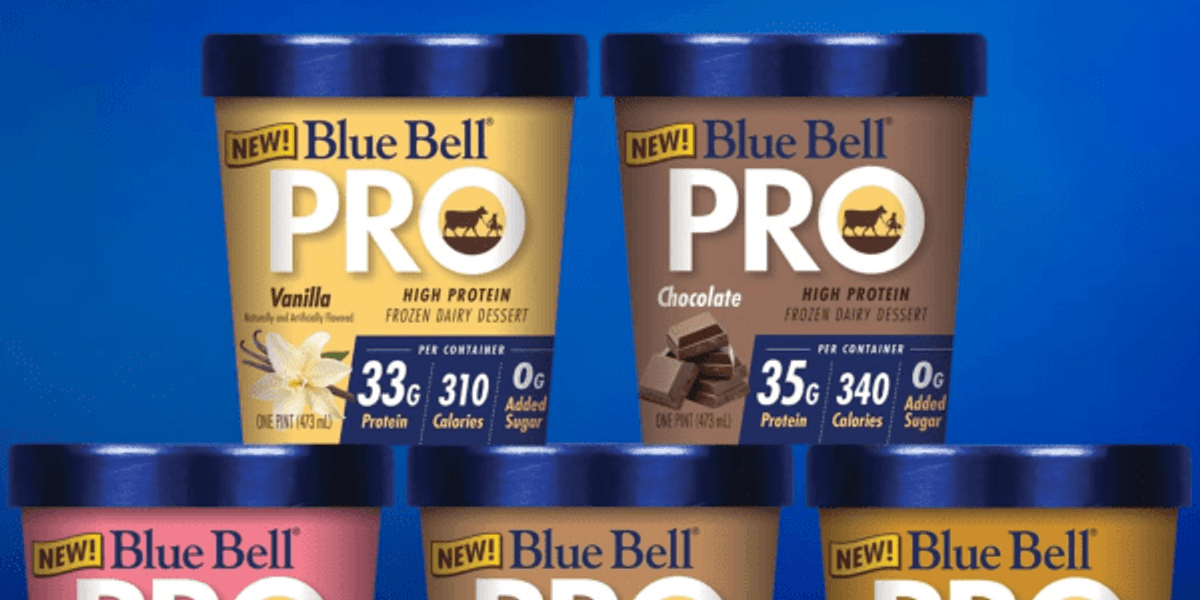 Texas' Blue Bell ice cream jumps on the protein bandwagon with new line