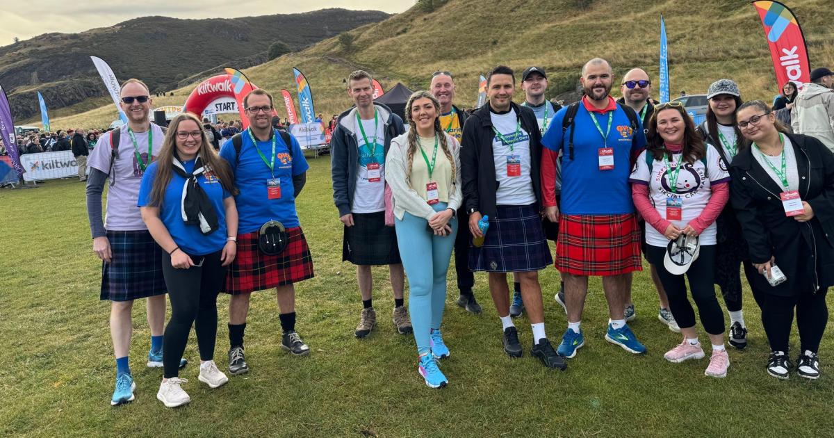 East Lothian Tesco staff raise more than £900 for charity at Edinburgh KiltWalk