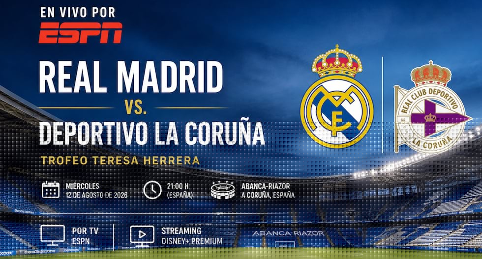 ESPN EN VIVO — cómo ver partido Real Madrid vs. Deportivo La Coruña por TV y Online