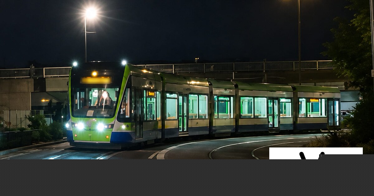 London tram driven the wrong way through Croydon town centre