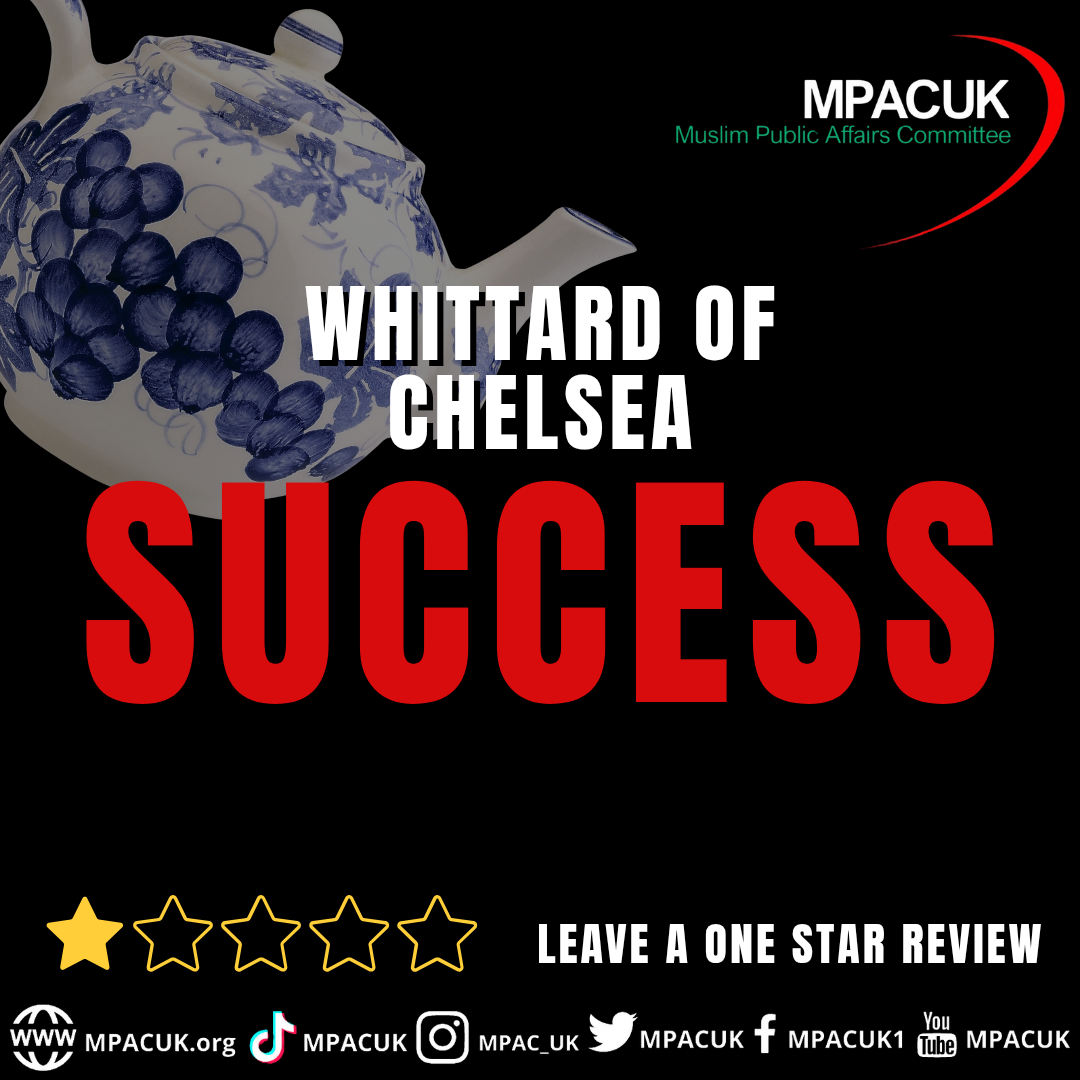 MPACUK success – Whittards of Chelsea