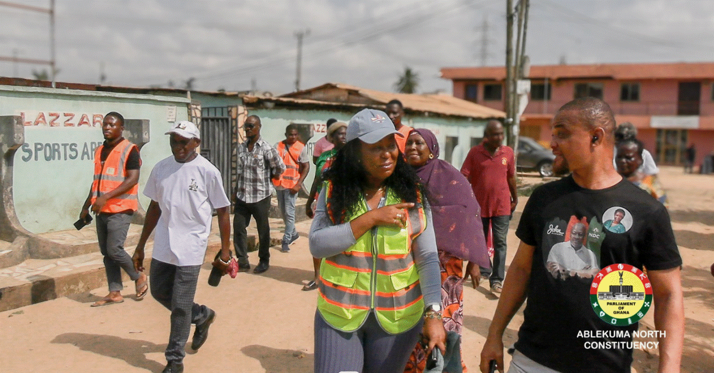 Ablekuma North MP inspects ongoing road and drainage works