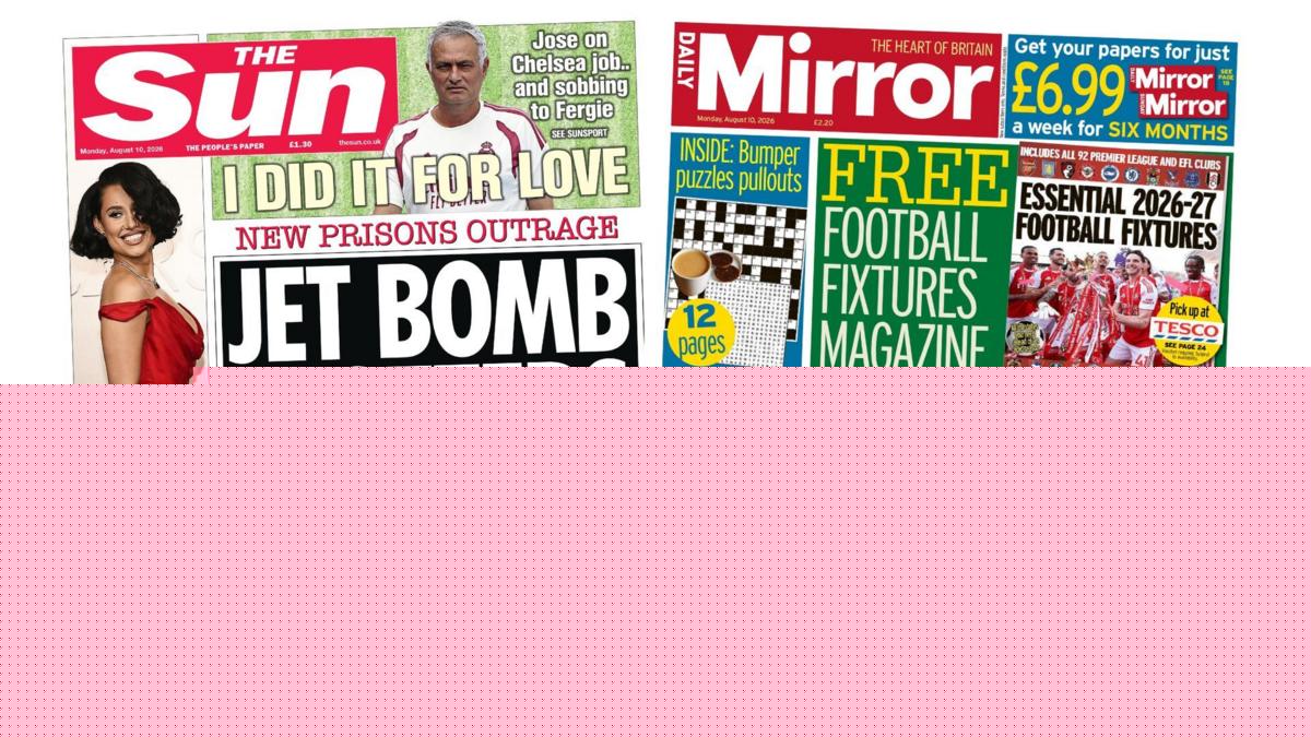 The Papers: 'New prisons outrage' and 'Days of danger'