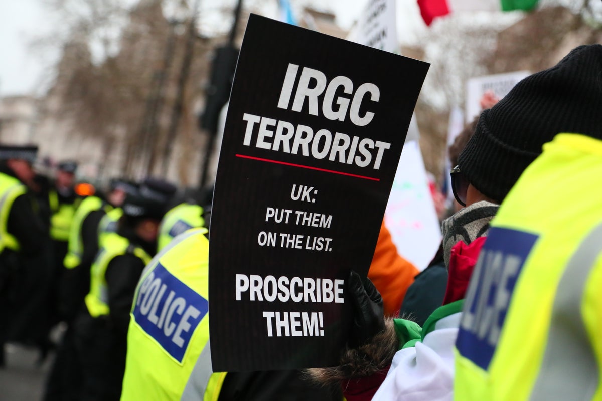 No 10 welcomes EU plan to label Iran’s IRGC terrorists – but won’t say if UK will do the same