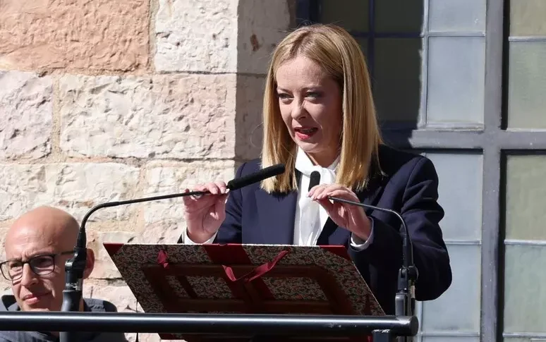 Meloni cita San Francesco: "La pace non arriva invocandola, ma costruendola"