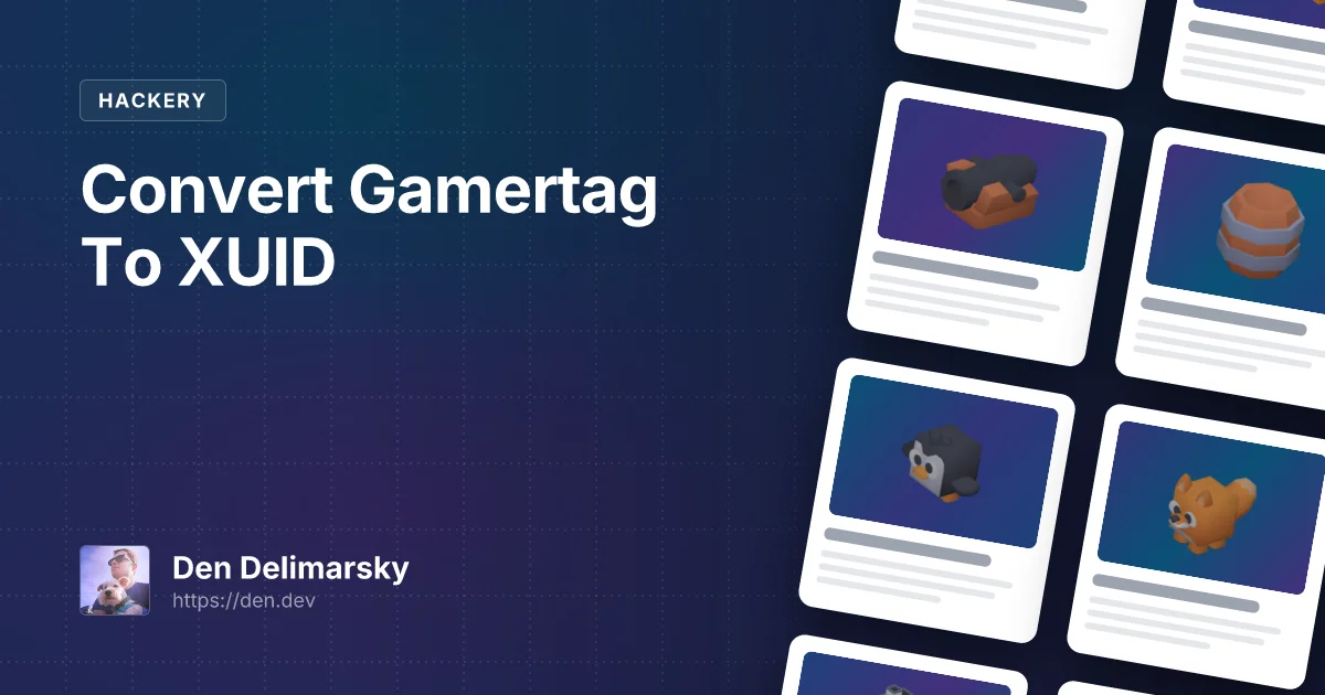Convert Gamertag To XUID
