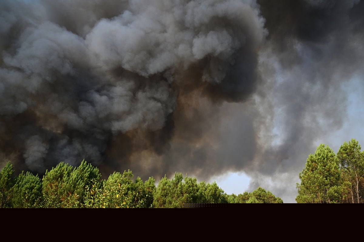 Cooler weather and potential rain move into the French region torched by wildfires
