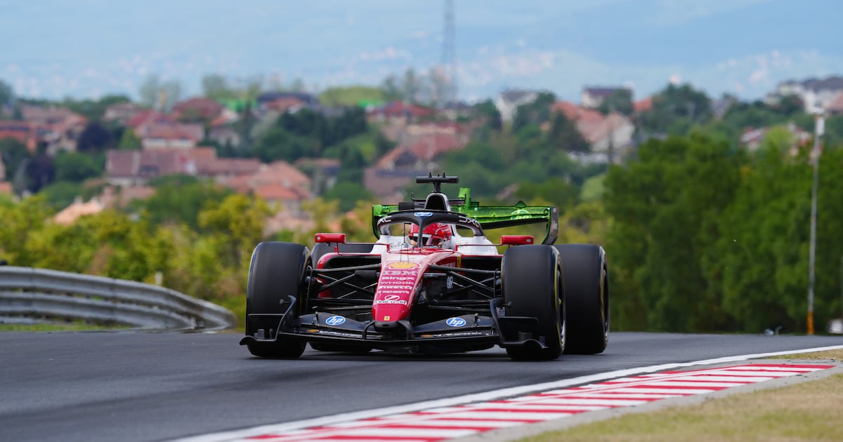 Lewis Hamilton unable to match Charles Leclerc’s pace in first Hungary practice