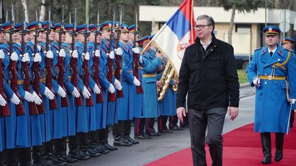"ZABRINUTI SMO ZBOG FORMIRANJA VOJNIH SAVEZA PROTIV SRBIJE" Vučić u Topčideru, pomenuo i obavezan vojni rok: Otkrio dva termina kada bi mogao da krene (FOTO, VIDEO)