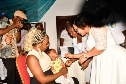 Wife Of Delta Governor, Oborevwori, Launches Measles–Rubella Campaign