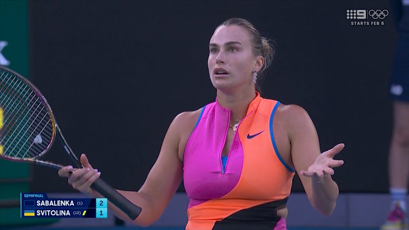 Hindrance review call frustrates Sabalenka