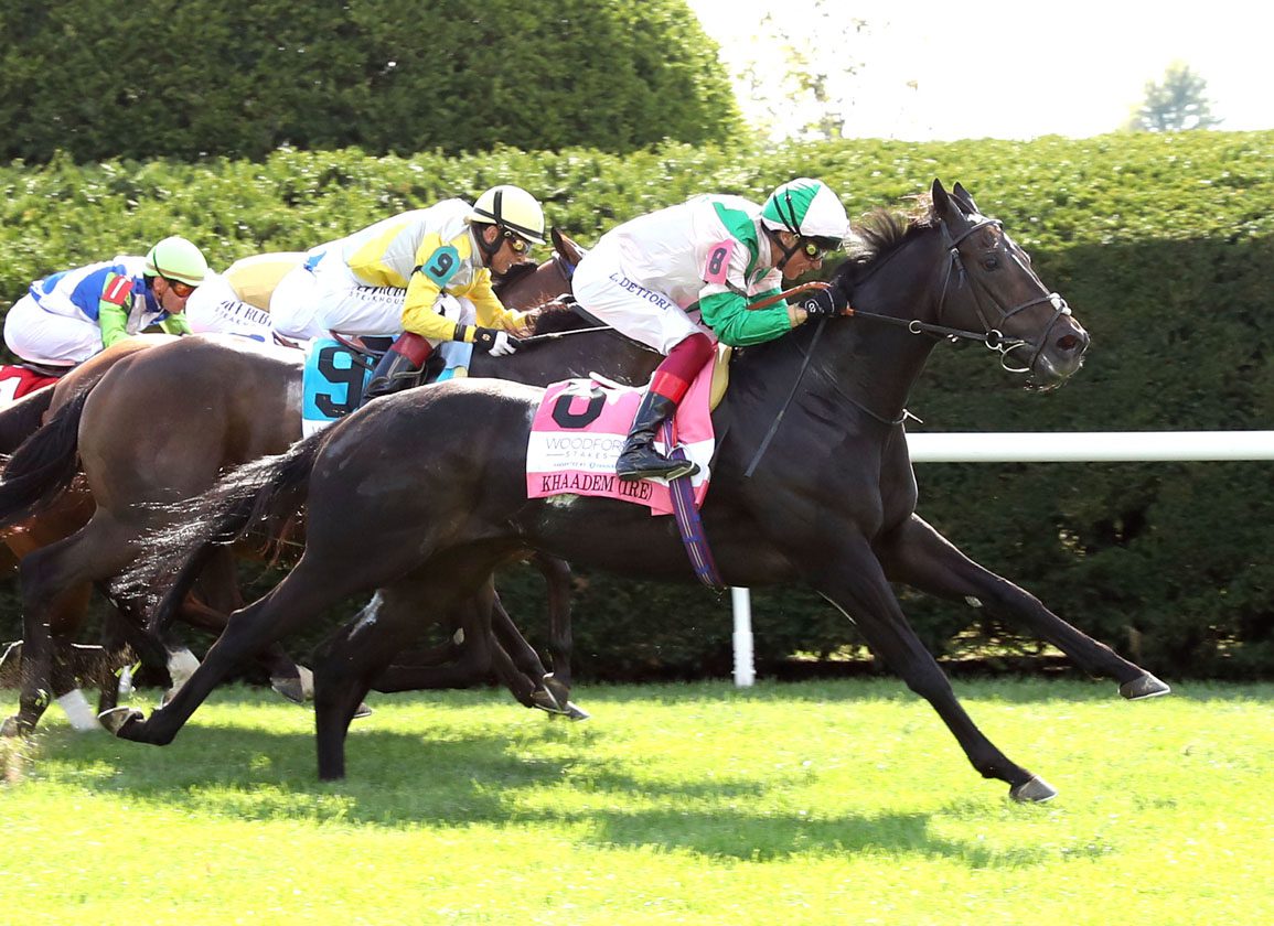 Venerable 9-Year-Old Khaadem Sports Top Gear Late In Woodford At Keeneland