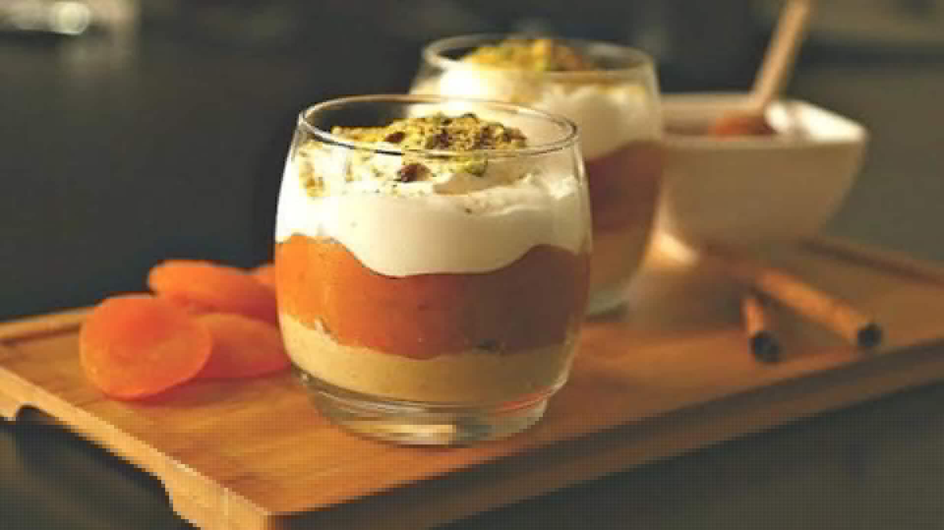 5-minute prep: Apricot and walnut parfait