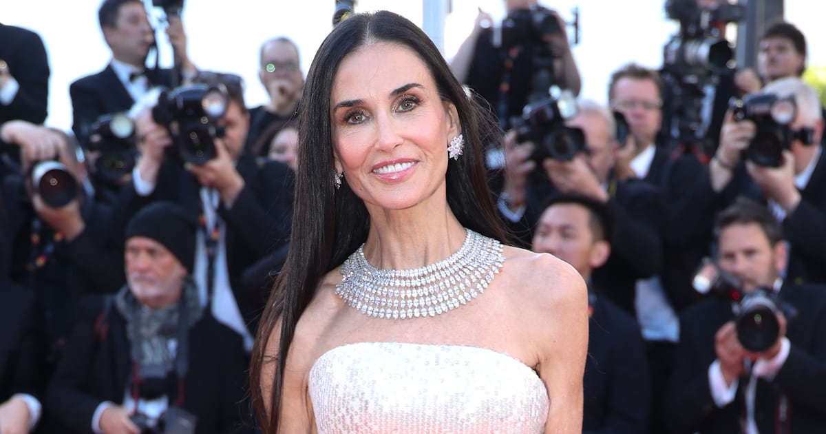 Demi Moore, 63, Wears Dramatic Victorian Accessory for Wedding
