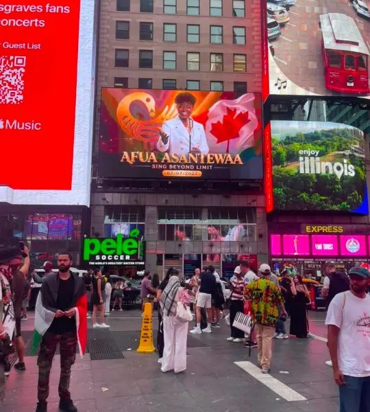 New York Times Square  Billboard Features Afua Asantewaa