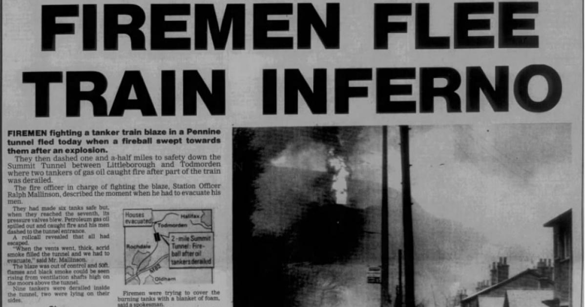How Sunday's Standedge fire stirred memories of Pennine inferno that raged for 4 days
