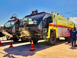 iciHaïti - Aéroports : Réception de deux nouveaux camions d'incendie ultra-modernes
