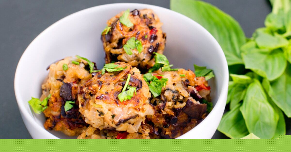 Easy Eggplant Meatballs