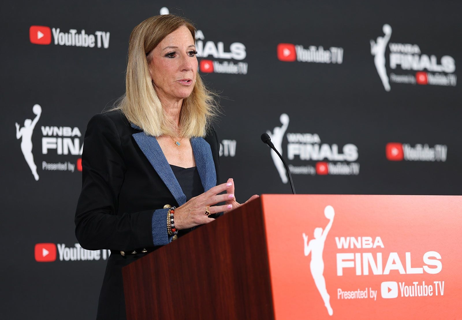WNBA commissioner responds to recent criticism ahead of Game 1 of Finals