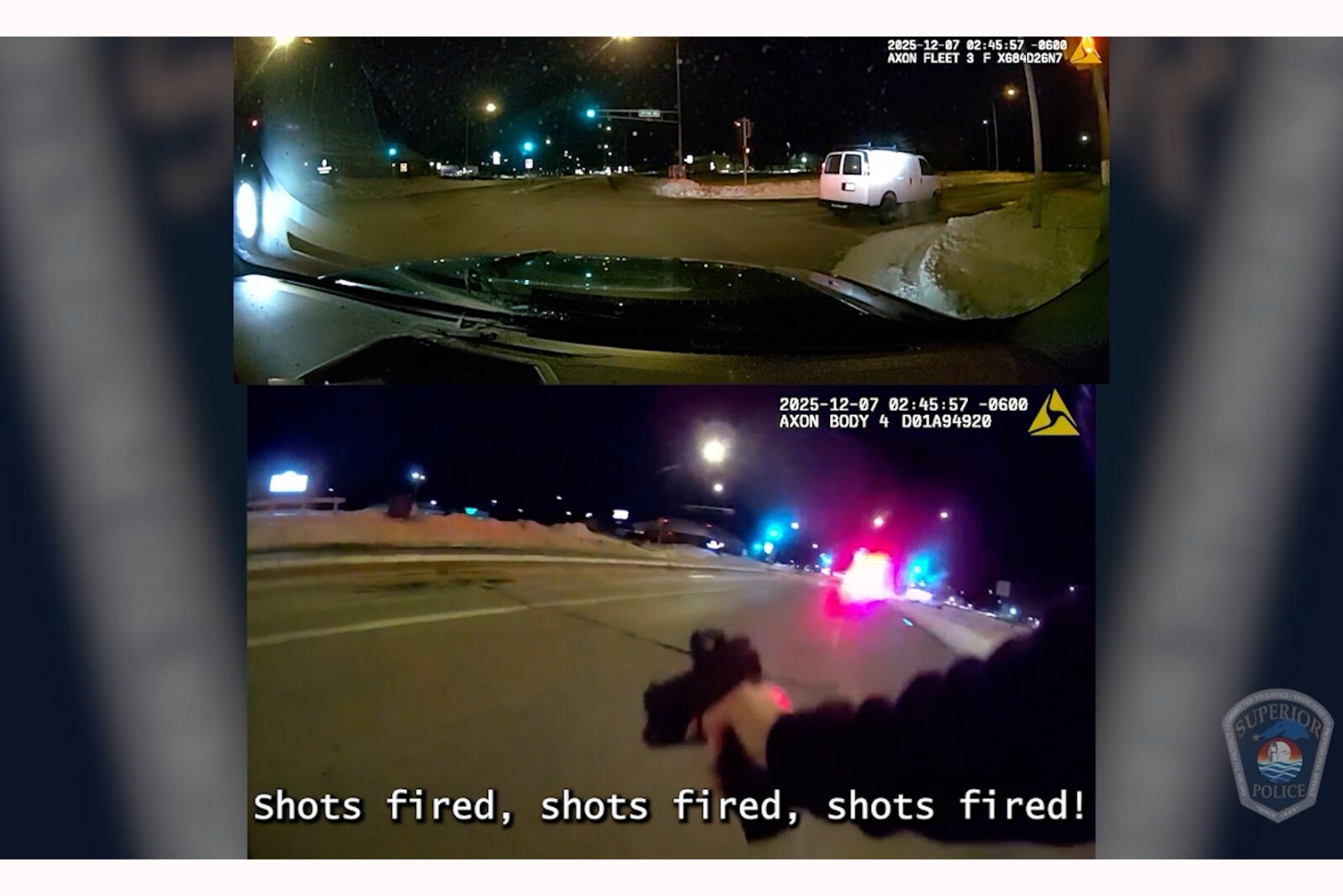 Superior police release footage of officer-involved shooting