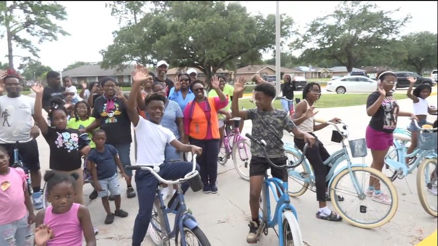 Neighbors gathered in Belair subdivision for a community event ahead of the school year