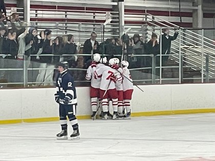 John Sullivan scores twice, leads Milton boys hockey past Needham