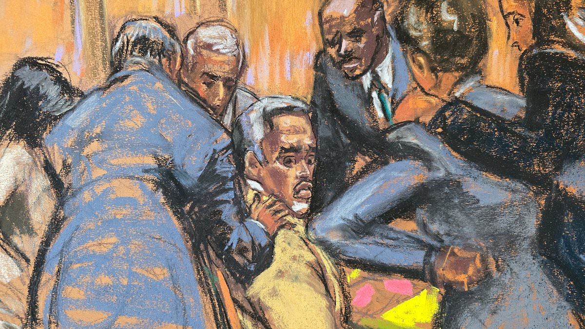 Diddy bursts into tears as children speak at disastrous sentencing where judge has hinted at lengthy prison stint