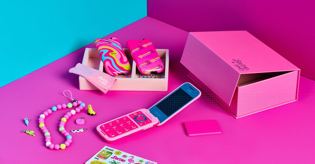 HMD’s Barbie Flip Phone is tough