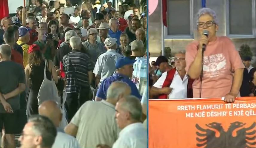 “Ta harrojë Rama se kjo protestë do shuhet!” – E moshuara shpërthen para Kryeministrisë: Janë hajdutë vetëm për vete, do luftojmë deri në fund!